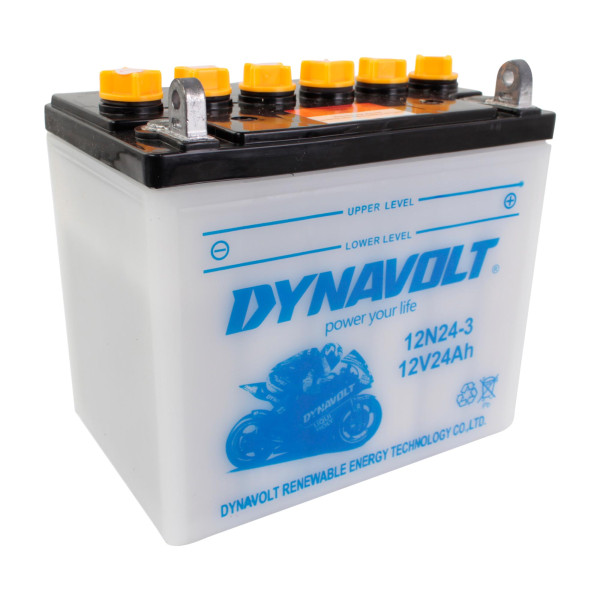 dynavolt Dynavolt 12n243 conventional dry charge battery with acid pack